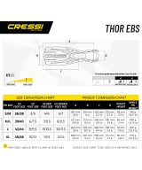 Cressi Thor / Thor EBS – Palmes de Plongée Puissantes avec Effet Cuillère