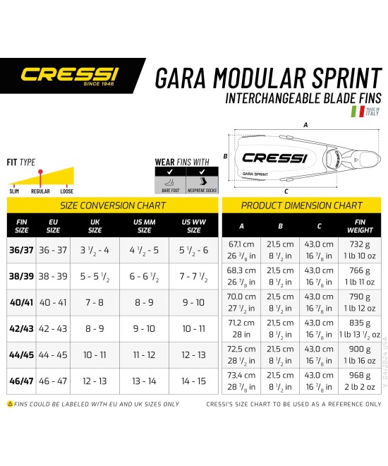 Cressi Gara Modular Sprint