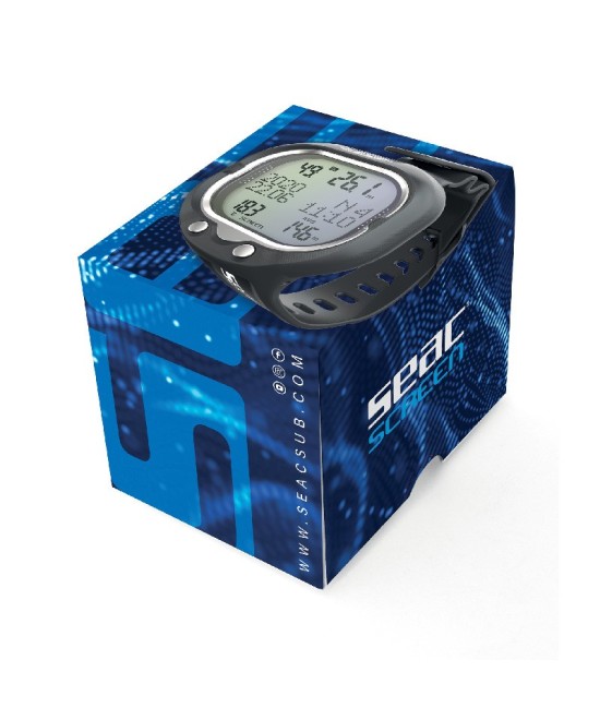 SEAC Screen – Ordinateur de Plongée Grand Écran LCD, Multi-Gaz, Modes Scuba / Apnée / Gauge