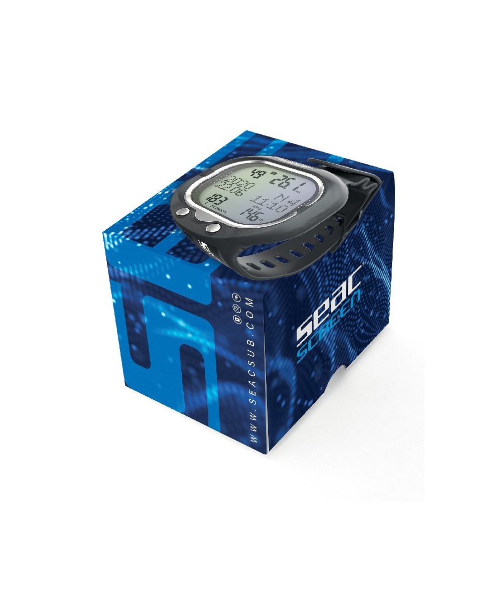 SEAC Screen – Ordinateur de Plongée Grand Écran LCD, Multi-Gaz, Modes Scuba / Apnée / Gauge