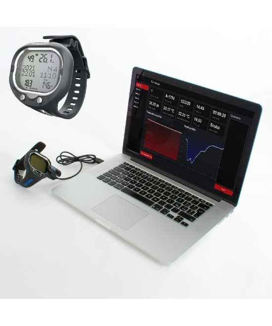 SEAC Screen – Ordinateur de Plongée Grand Écran LCD, Multi-Gaz, Modes Scuba / Apnée / Gauge