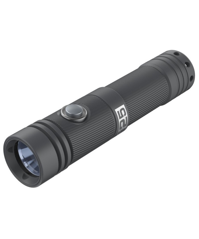 SEAC i25 – Torche de Plongée Compacte 1000 Lumens, 10 W, Faisceau 6°, Batterie Li-Ion 3450 mAh