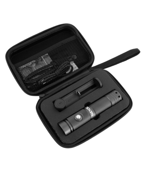 SEAC i25 – Torche de Plongée Compacte 1000 Lumens, 10 W, Faisceau 6°, Batterie Li-Ion 3450 mAh