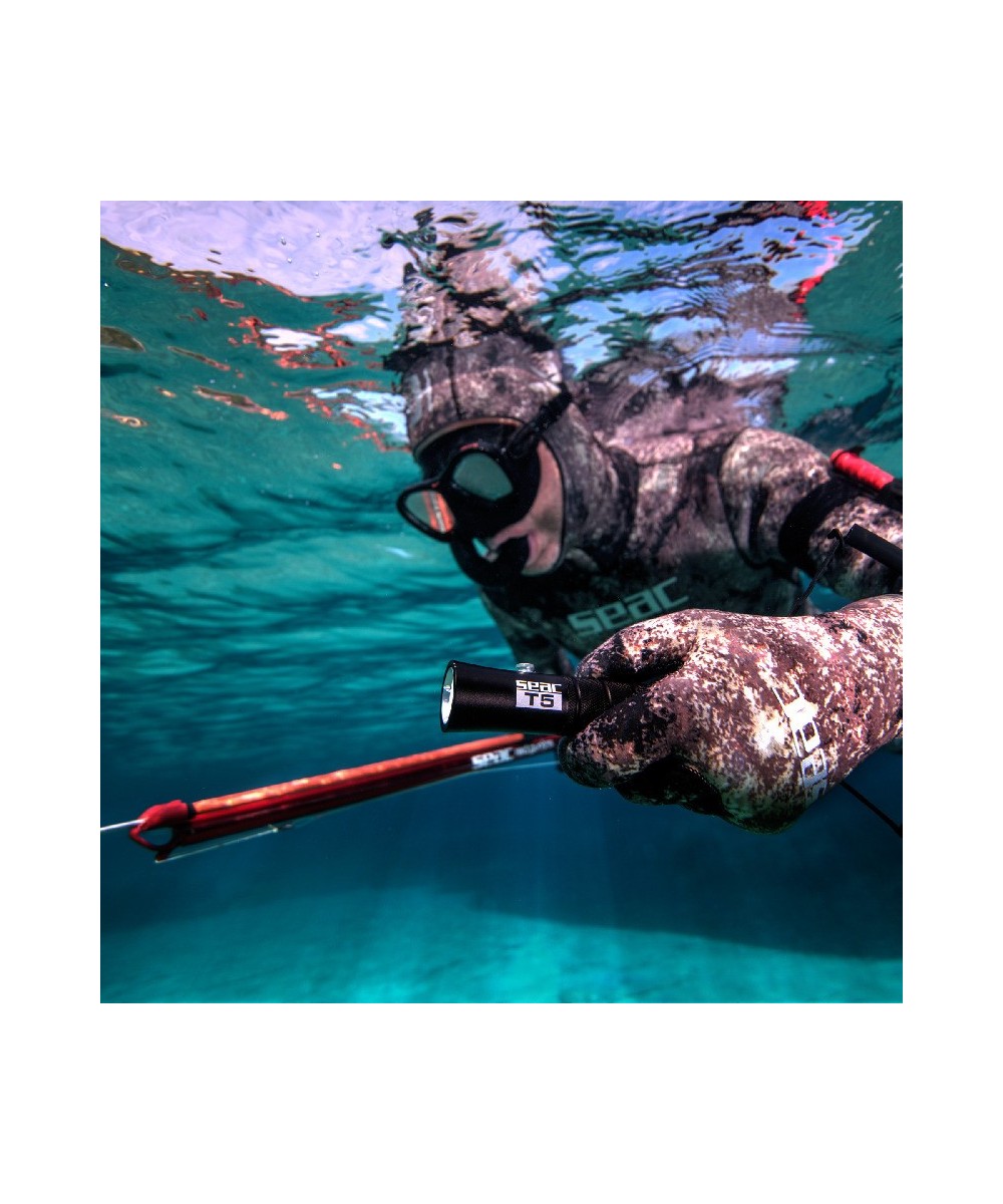 SEAC T5 – Torche de Plongée 300 Lumens, LED CREE XPG2, Aluminium, 3xAAA ou Batterie Rechargeable