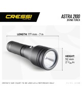 Astra 2100 – Torche de Plongée 2100 Lumens, LED CREE XHP50, Recharge Magnétique, IPX8 100 m