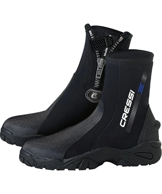 Korsor 5 mm – Bottillons Néoprène Semelle Renforcée, Fermeture YKK, Renforts PU, Palmes Talon Ouvert