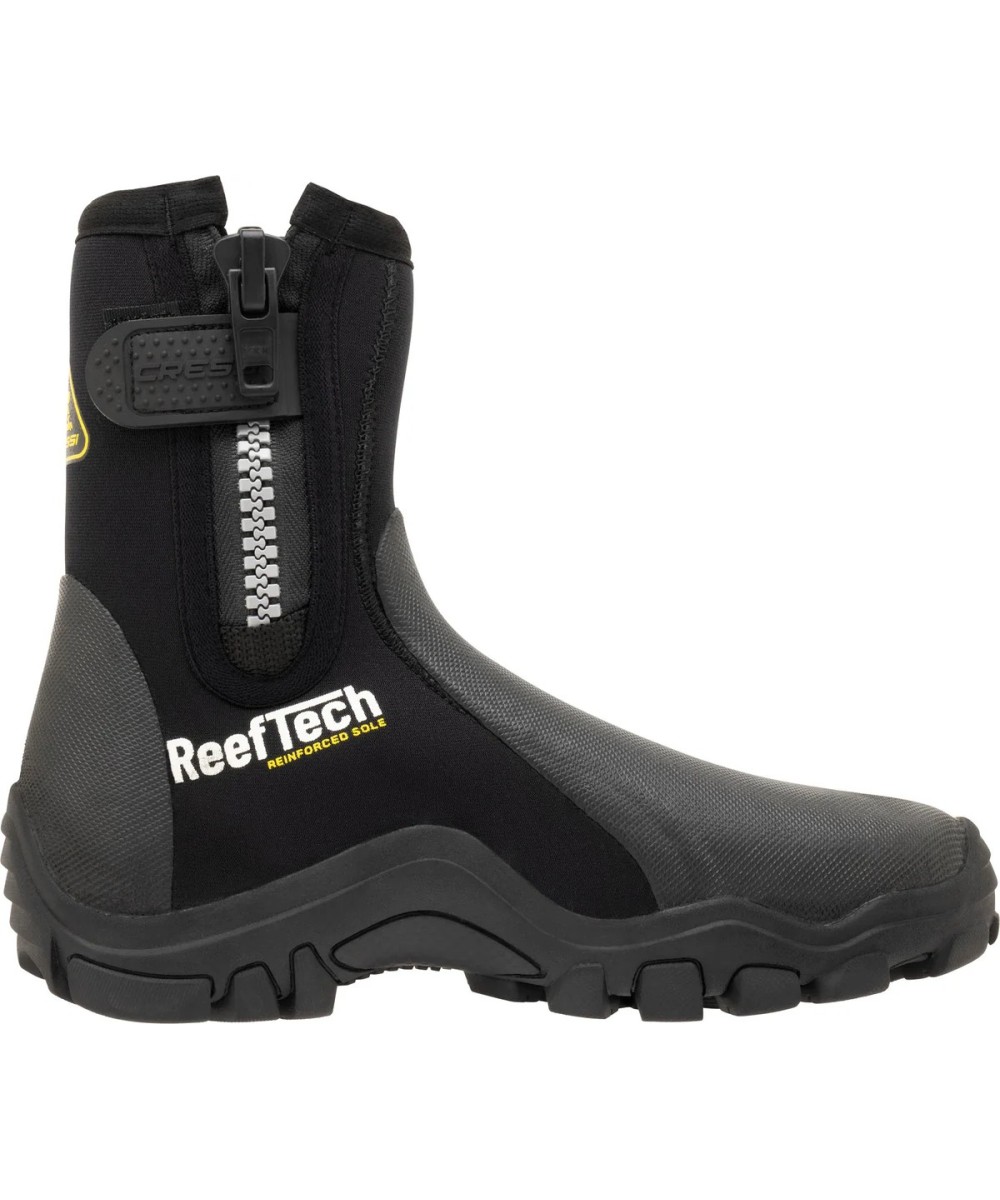 Reeftech RS 5 mm – Bottillons Néoprène Semelle Renforcée, Fermeture YKK, Renforts PU, Palmes Talon Ouvert