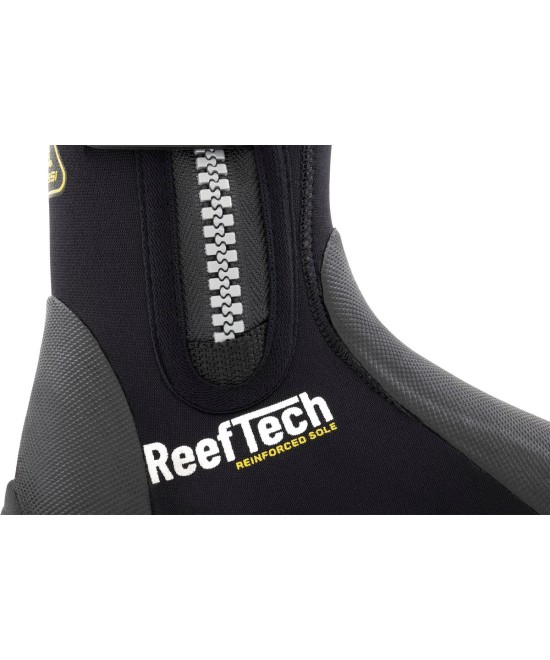 Reeftech RS 5 mm – Bottillons Néoprène Semelle Renforcée, Fermeture YKK, Renforts PU, Palmes Talon Ouvert