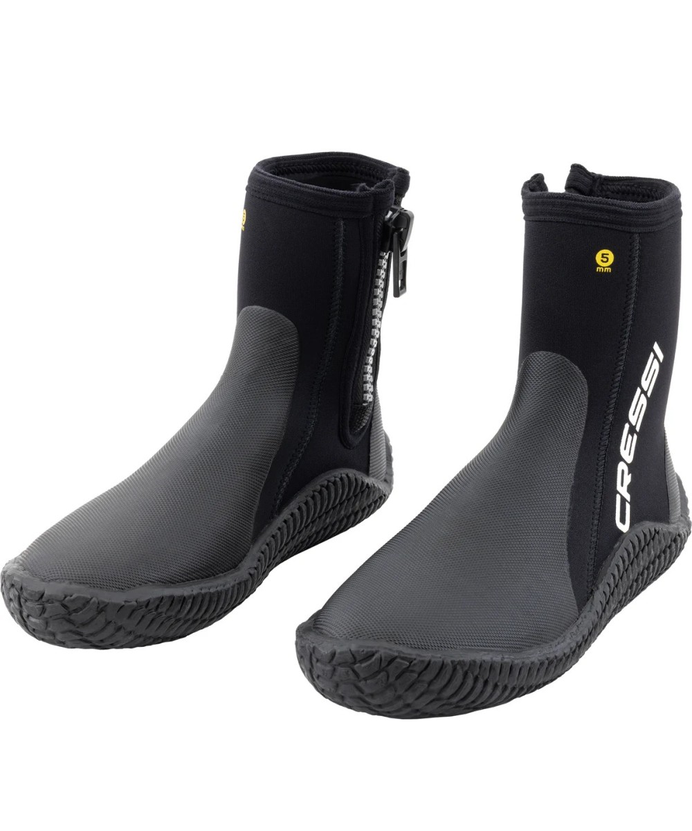 Reeftech 5 mm – Bottillons Néoprène, Semelle Antidérapante, Fermeture Éclair, Renforts Pointe & Talon