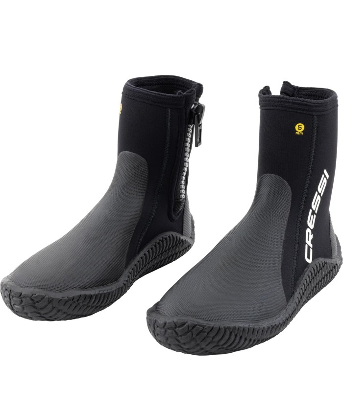 Reeftech 5 mm – Bottillons Néoprène, Semelle Antidérapante, Fermeture Éclair, Renforts Pointe & Talon