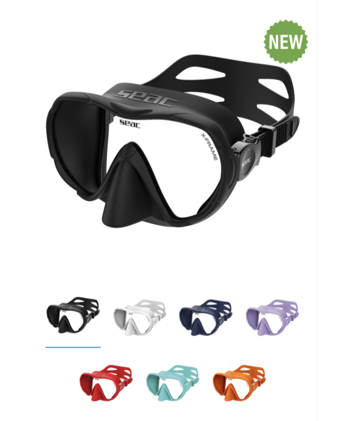 SEAC X-Frame – Masque de plongée monovitre haut de gamme