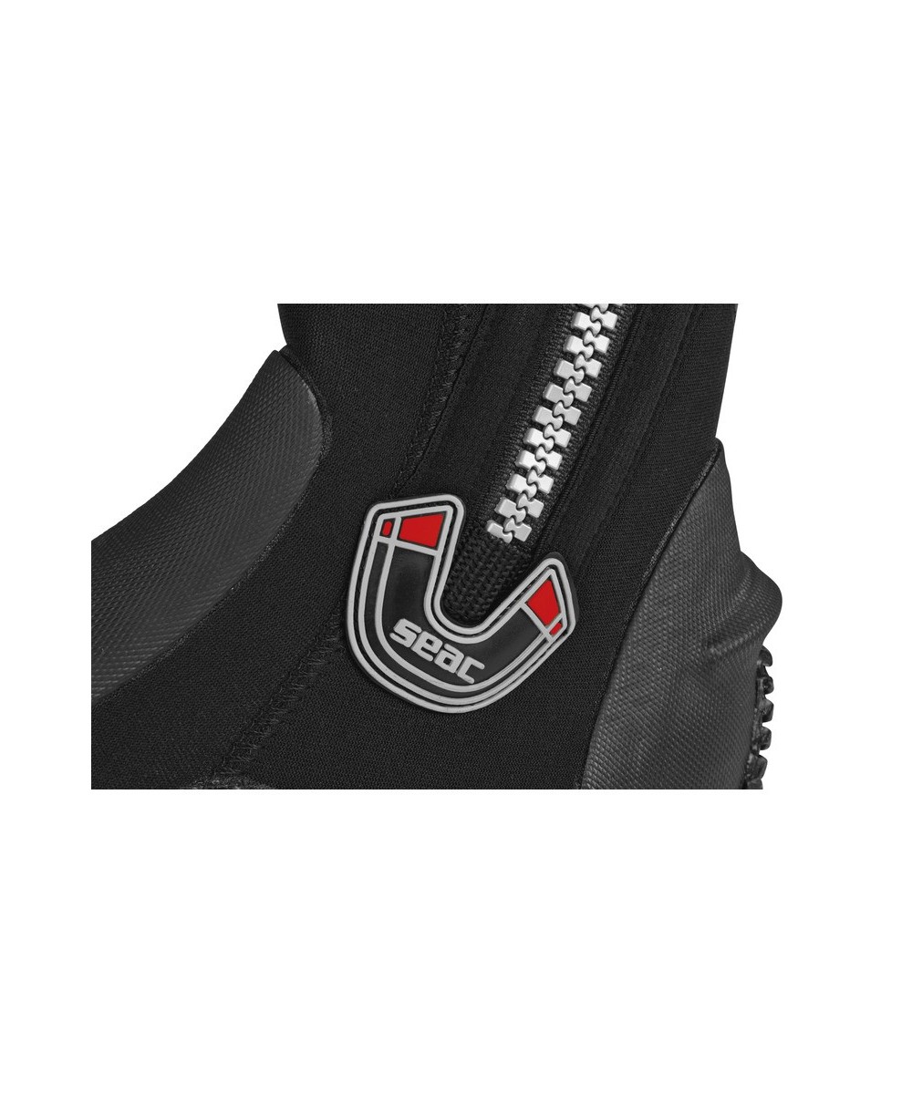 Bottillons BASIC HD 5 mm et 3 mm SEAC SUB – Semelle Semi-Rigide, ZIP, Renforts PU, Palmes Talon Ouvert