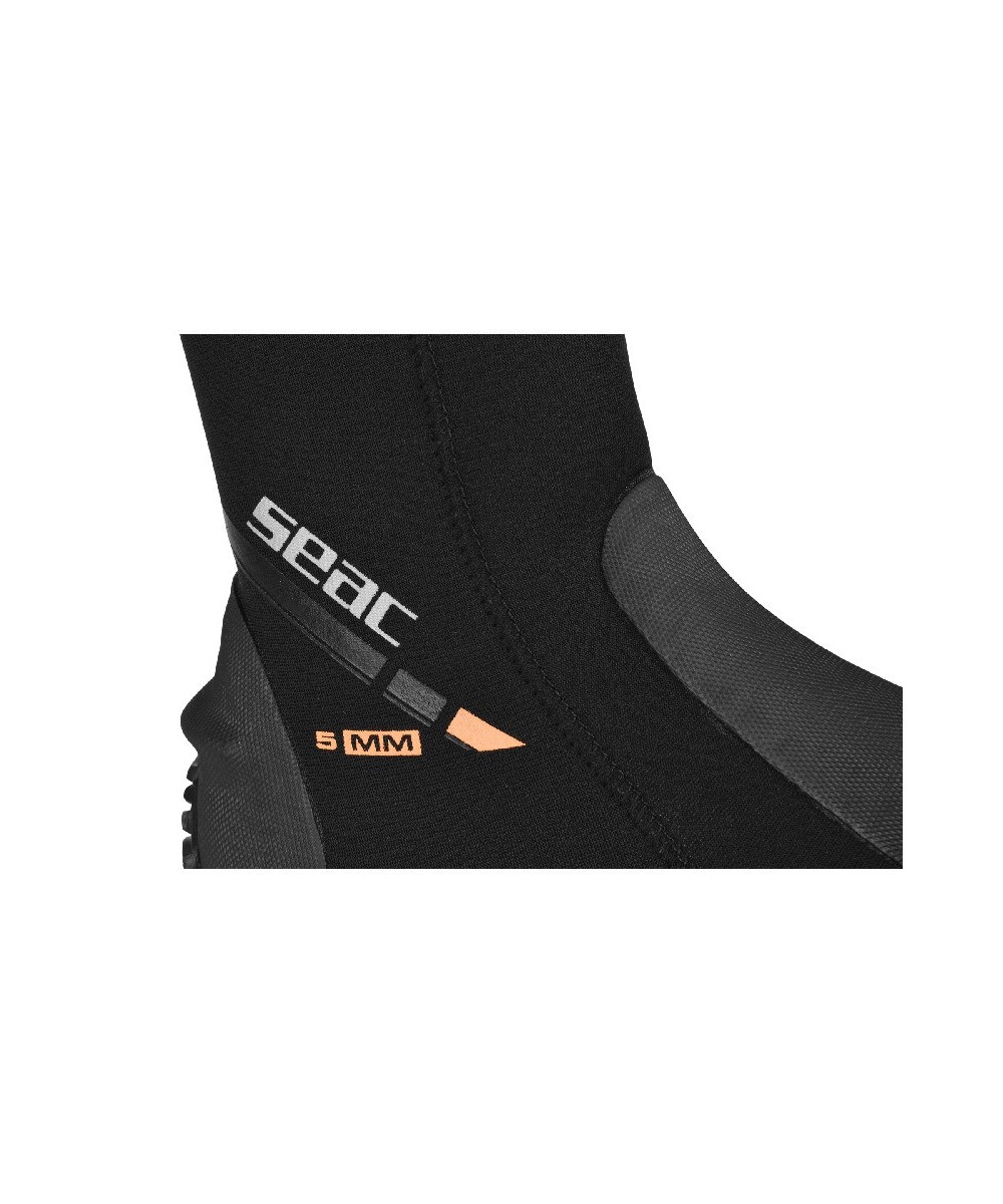 Bottillons BASIC HD 5 mm et 3 mm SEAC SUB – Semelle Semi-Rigide, ZIP, Renforts PU, Palmes Talon Ouvert