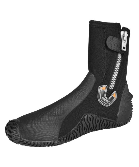Bottillons BASIC HD 5 mm et 3 mm SEAC SUB – Semelle Semi-Rigide, ZIP, Renforts PU, Palmes Talon Ouvert