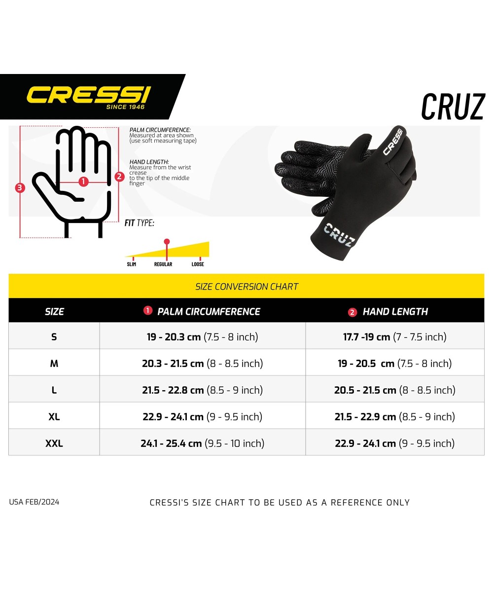 Gants de plongée Seac CRUZ 3 mm – Ultra Grip antidérapant
