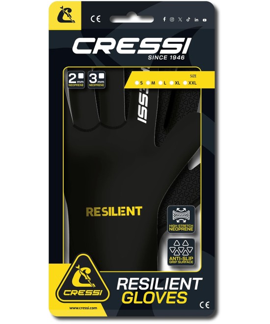 Gants de plongée Cressi RESILIENT | Néoprène 2 mm et 3 mm