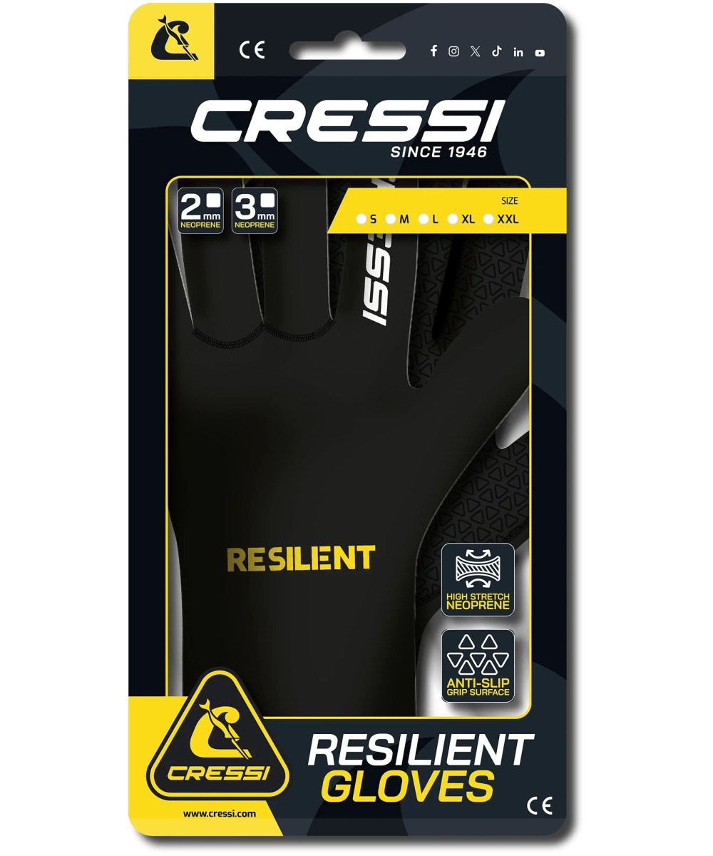 Gants de plongée Cressi RESILIENT | Néoprène 2 mm et 3 mm