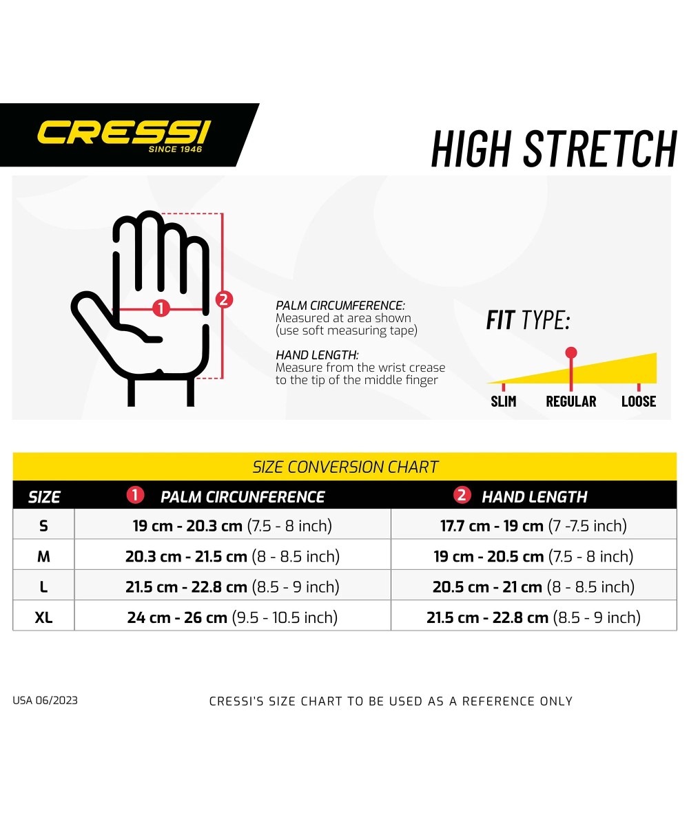 Gants de plongée Seac HIGH STRETCH – 2,5 mm / 3,5 mm / 5 mm