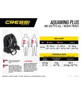 Gilet stabilisateur Cressi AQUAWING PLUS | Wing compacte