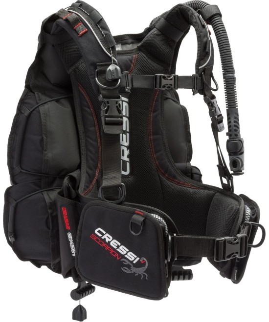 Gilet stabilisateur Cressi SCORPION – Gonflage arrière léger et personnalisable