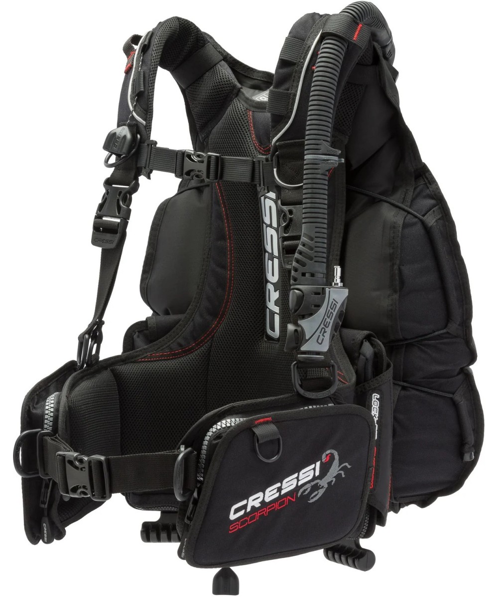 Gilet stabilisateur Cressi SCORPION – Gonflage arrière léger et personnalisable