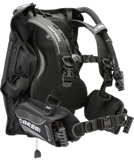 Gilet stabilisateur Cressi PATROL – Gonflage arrière léger et minimaliste