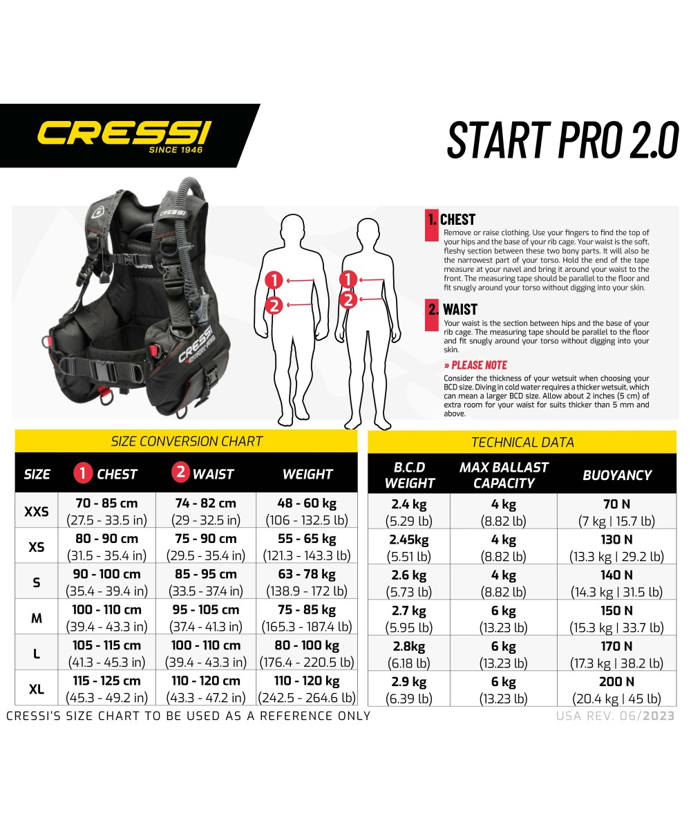 Set de plongée Cressi START PRO | Équipement complet débutant