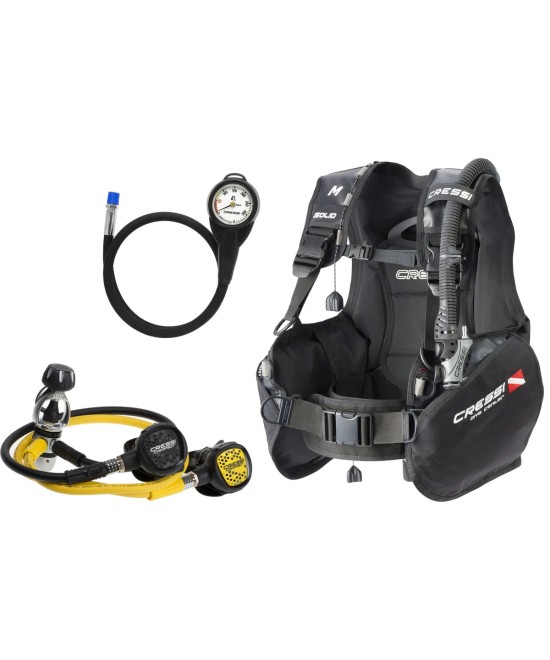 Set de plongée Cressi SOLID – Équipement complet robuste et grande flottabilité