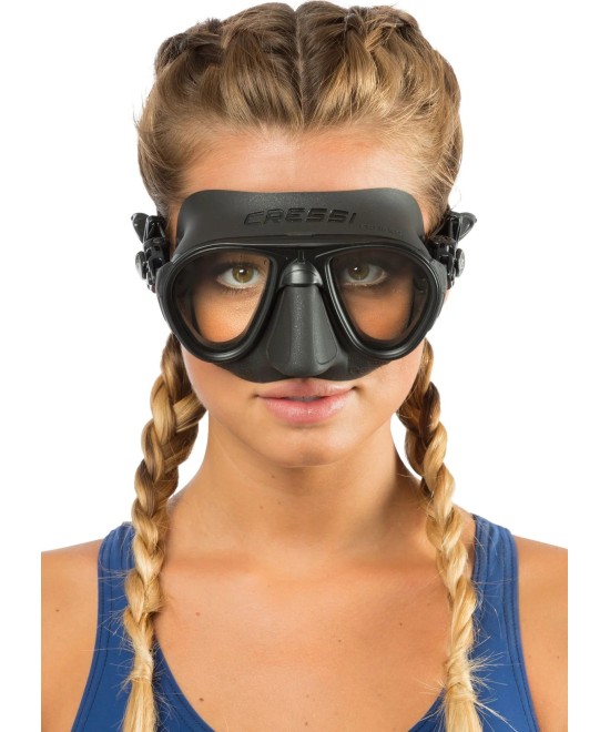 Cressi Calibro – Masque de plongée – Noir