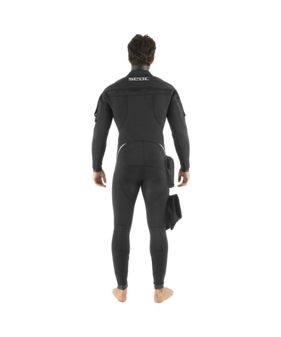 Combinaison de plongée semi-étanche SEAC Spacedry Man 7 mm avec cagoule – Néoprène super-élastique Extraflex