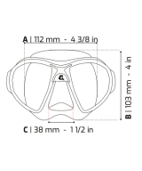 Masque Calibro + Tuba Corsica – Combo Cressi Apnée
