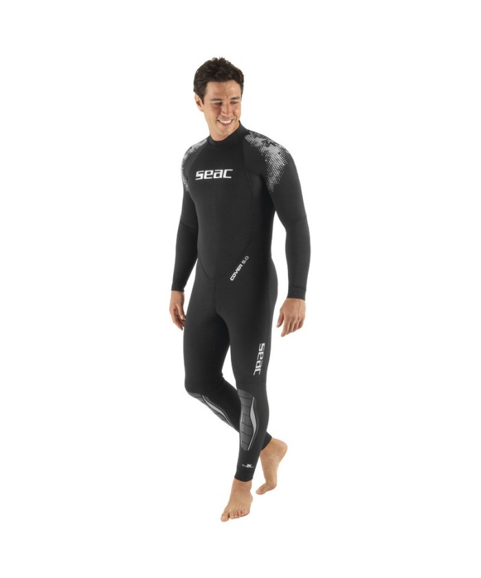 Combinaison de plongée humide SEAC Cover 5 mm Man– Néoprène ultrasouple avec Aquastop Smooth Skin
