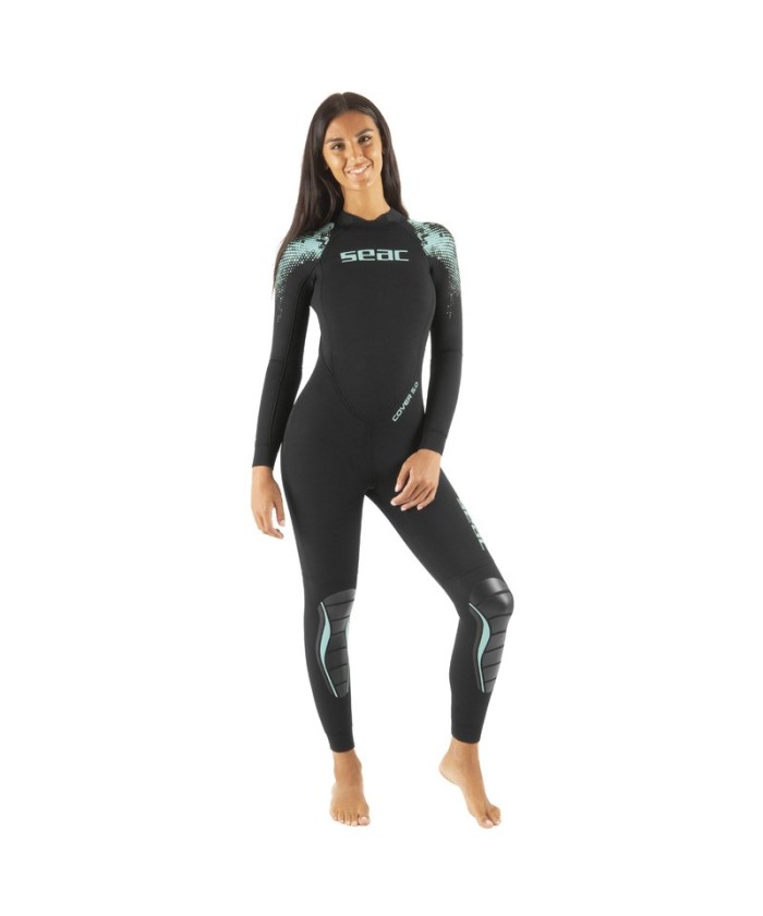 Combinaison de plongée humide SEAC Cover 5 mm Lady– Néoprène ultrasouple avec Aquastop Smooth Skin