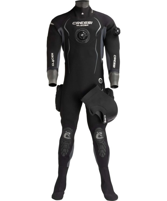 Combinaison étanche de plongée Cressi Glacier Homme – Néoprène précompressé 4 mm eau froide