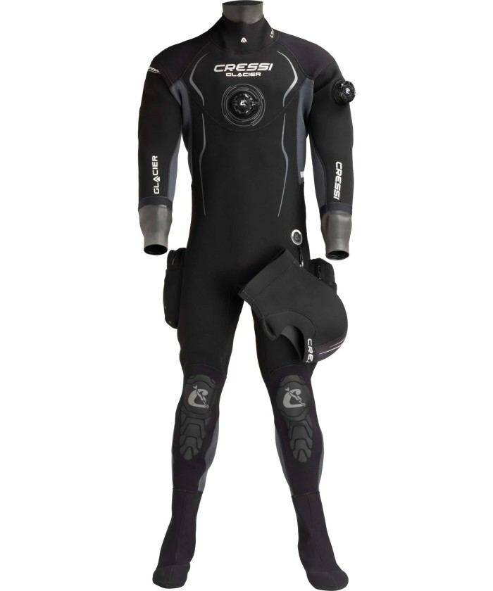 Combinaison étanche de plongée Cressi Glacier Homme – Néoprène précompressé 4 mm eau froide