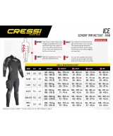 Combinaison semi-étanche de plongée Cressi Ice Homme 7 mm – Néoprène ultra-extensible eau froide