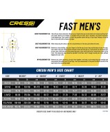 Combinaison de plongée humide Cressi Fast Homme 7 mm – Néoprène ultra-souple eau froide