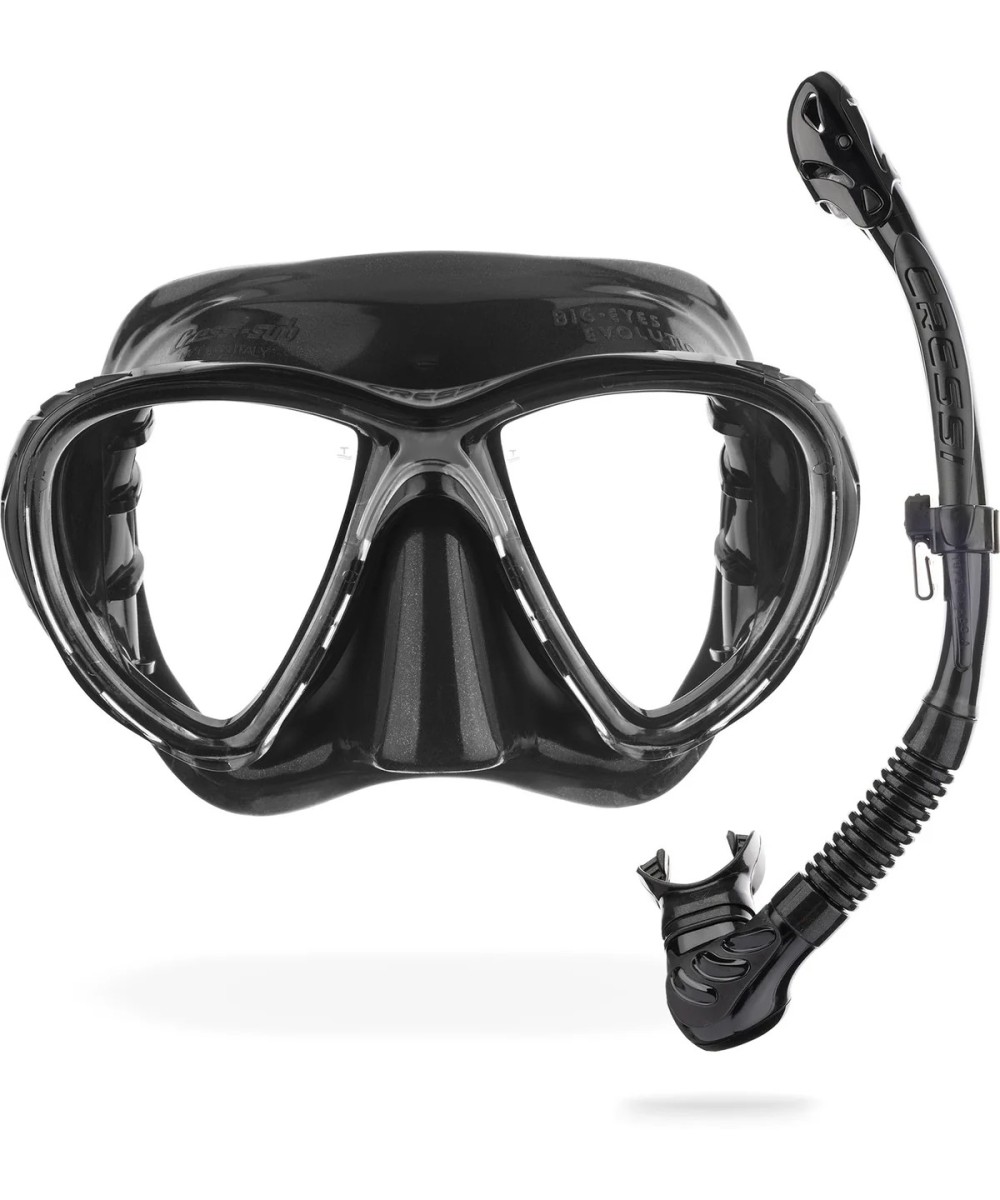 Combo de plongée Cressi Big Eyes Evolution + tuba Alpha Ultra Dry