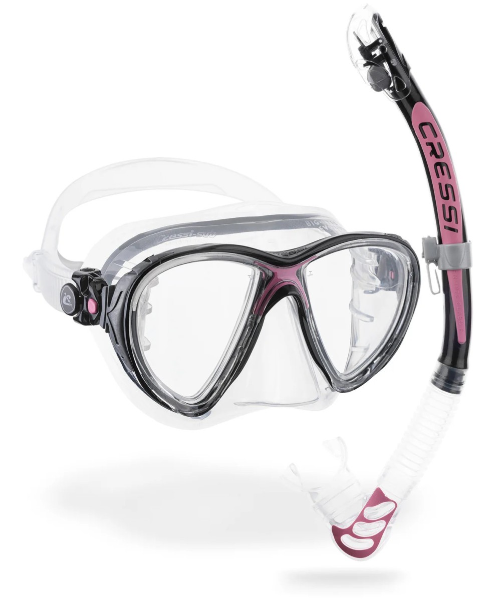 Combo de plongée Cressi Big Eyes Evolution + tuba Alpha Ultra Dry