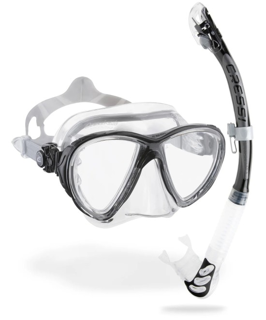 Combo de plongée Cressi Big Eyes Evolution + tuba Alpha Ultra Dry