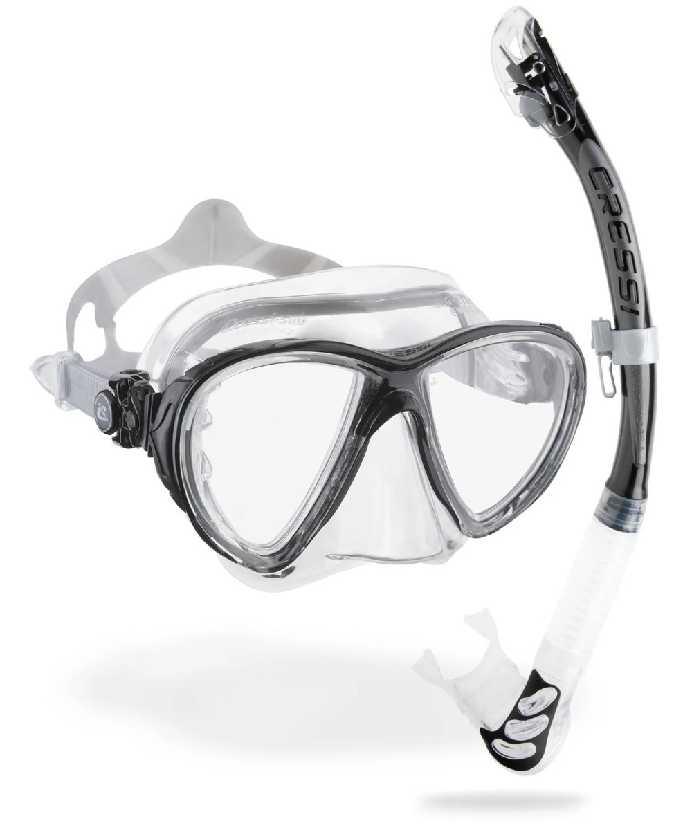 Combo de plongée Cressi Big Eyes Evolution + tuba Alpha Ultra Dry