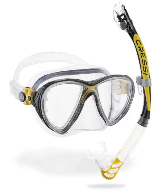 Combo de plongée Cressi Big Eyes Evolution + tuba Alpha Ultra Dry
