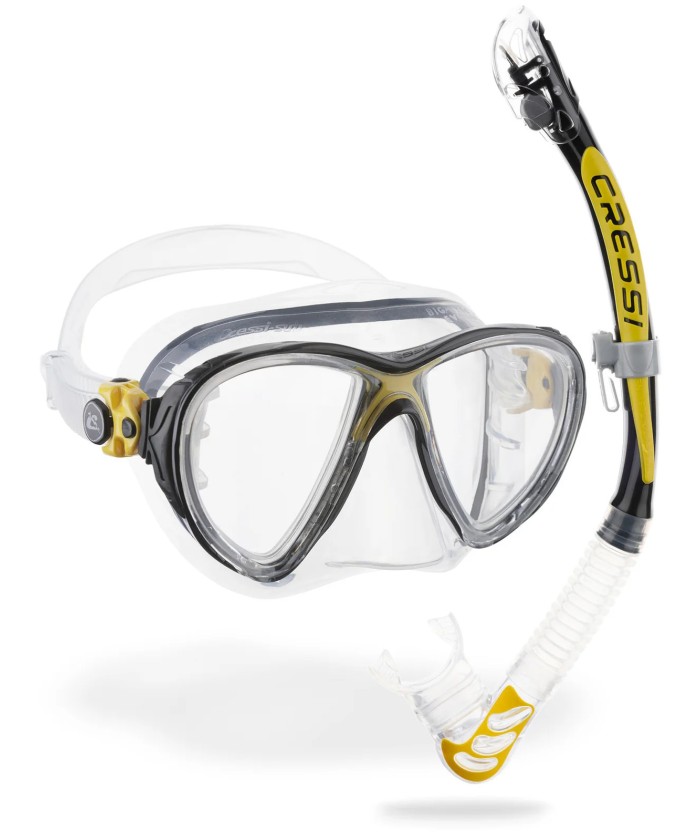 Combo de plongée Cressi Big Eyes Evolution + tuba Alpha Ultra Dry