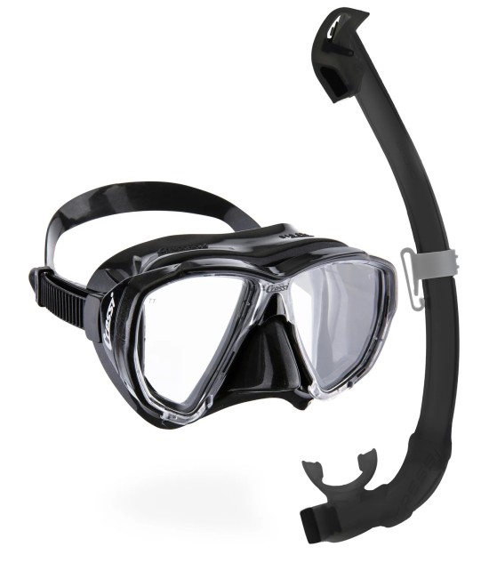 Combo masque Cressi Big Eyes Evolution + tuba Seal Dry