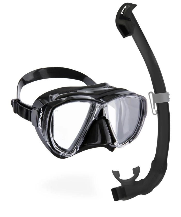 Combo masque Cressi Big Eyes Evolution + tuba Seal Dry