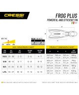 Cressi Frog Plus – Palmes de plongée tri-matière avec sangle EBS