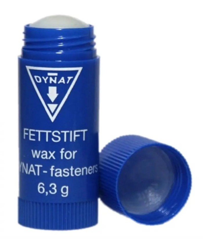 Crayon de cire Dynat – Lubrifiant fermeture éclair combinaison étanche (6,3 g)