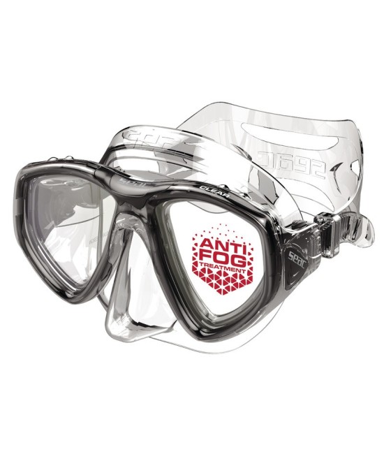 Masque SEAC Clear anti-buée Plasma – noir transparent