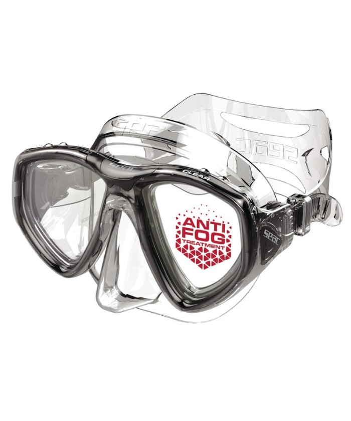 Masque SEAC Clear anti-buée Plasma – noir transparent