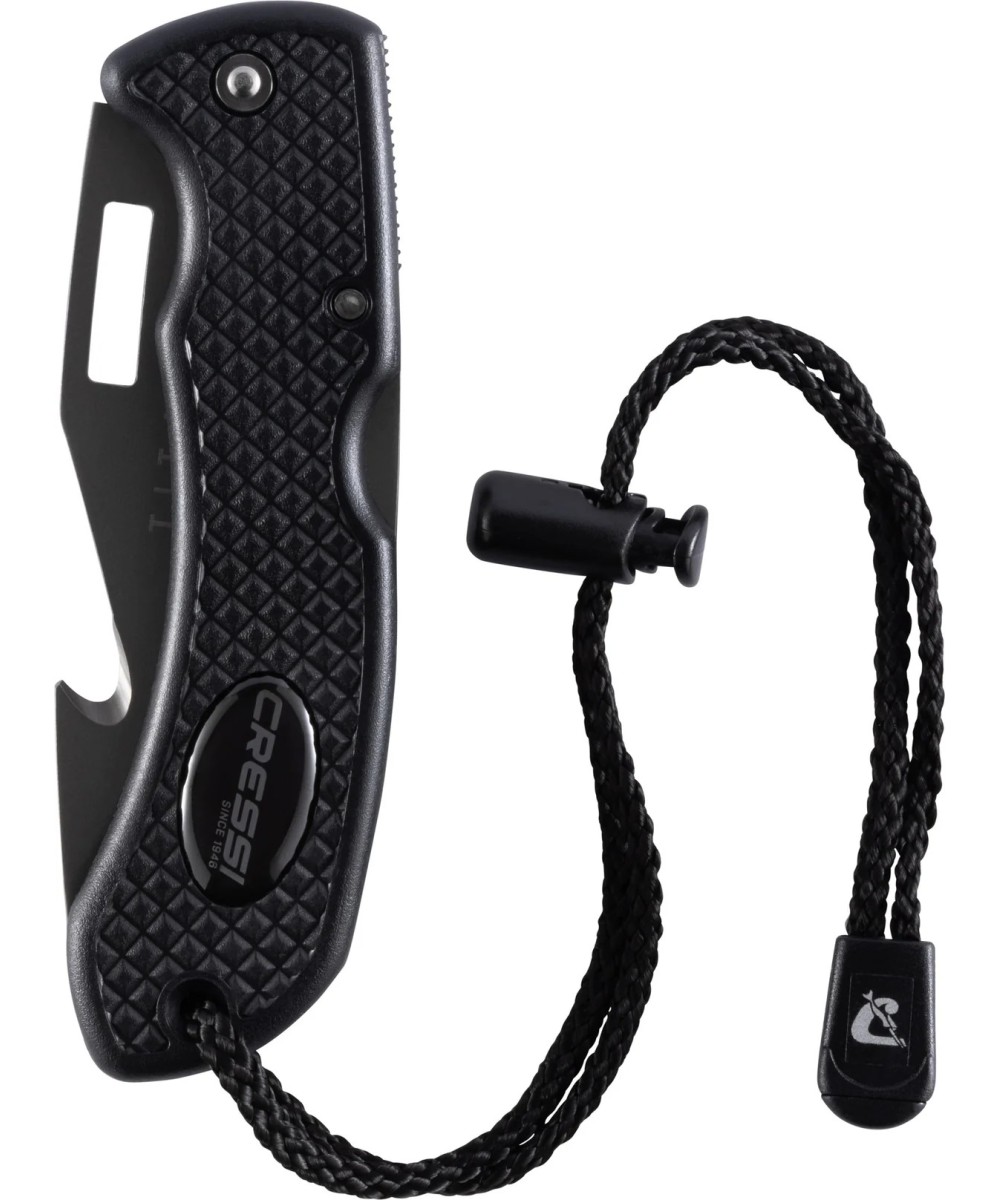 CHAKU Couteau de plongée pliable titanium